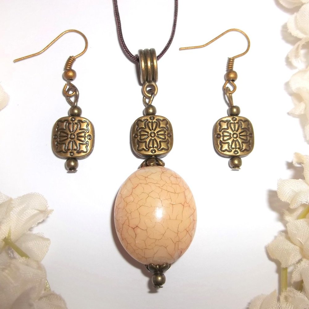 Boho Jewelry Set Earrings Necklace Gift Idea Handmade Gift Idea For Her 6660
